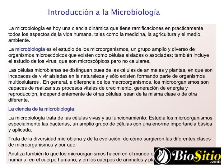 Microbiología Evolutiva